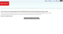 Desktop Screenshot of libroenpdf.com